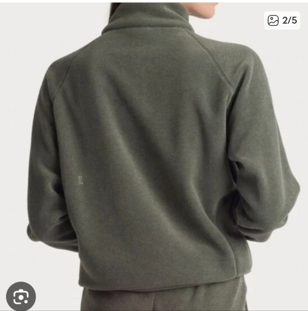 Kit + Ace Fleece Chillout Down Charcoal Grey Pullover Sweater Size Small - Picture 11 of 12